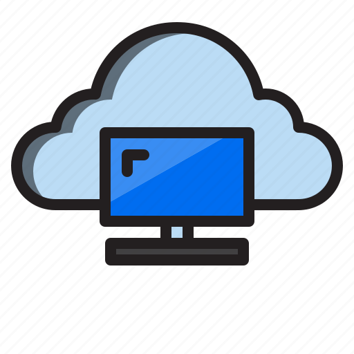 Cloud, computer, data, monitor icon - Download on Iconfinder