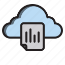 cloud, document, computer, interface