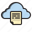 cloud, document, computer, interface 
