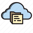 cloud, document, file, interface