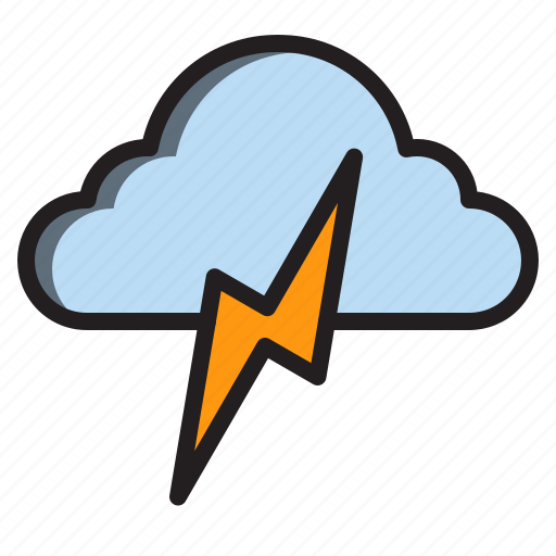Cloud, thunder, sky, weather icon - Download on Iconfinder