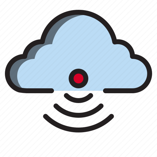 Clouds, signal, wireless, with icon - Download on Iconfinder