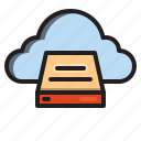 box, clouds, computer, interface