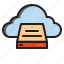 box, clouds, computer, interface 
