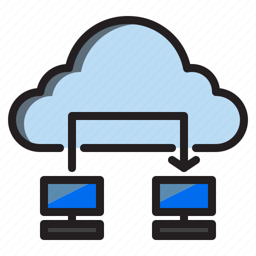 Clouds, computer, data, sync icon - Download on Iconfinder