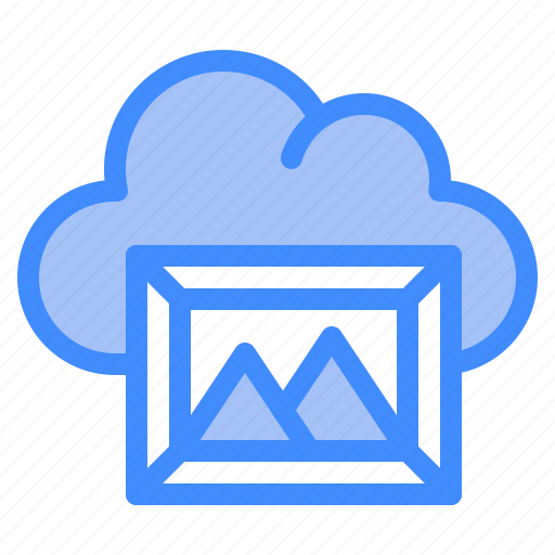 Gallery, cloud, survice, networking, information, technology icon - Download on Iconfinder