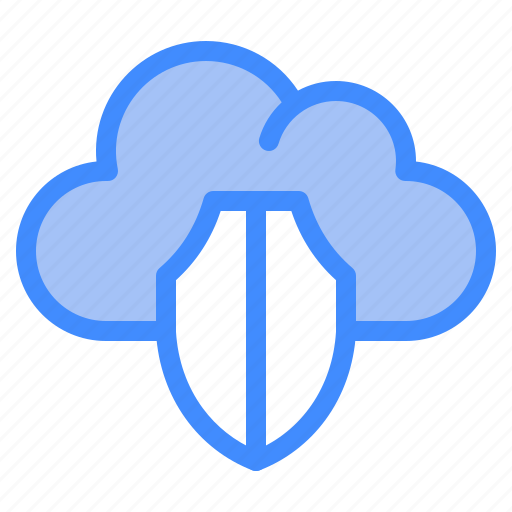 Shield, cloud, survice, networking, information, technology icon - Download on Iconfinder
