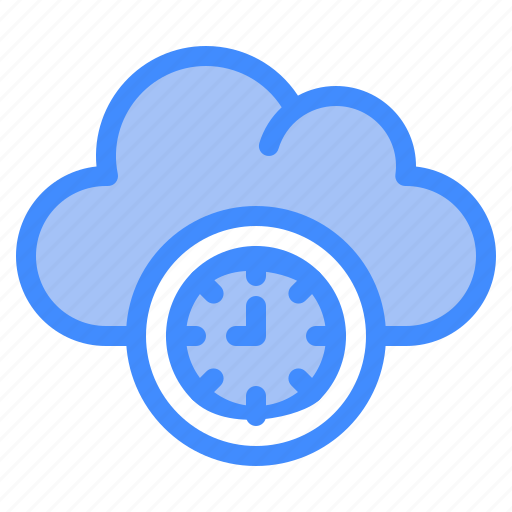 Time, cloud, survice, networking, information, technology icon - Download on Iconfinder