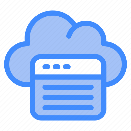 Browser, cloud, survice, networking, information, technology icon - Download on Iconfinder