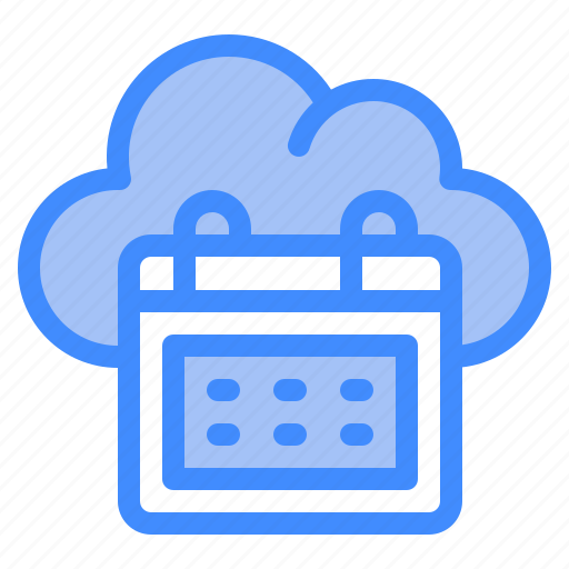 Calendar, cloud, survice, networking, information, technology icon - Download on Iconfinder
