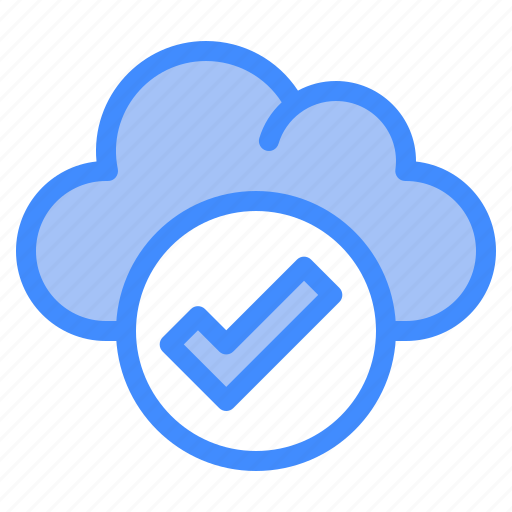 Checked, cloud, survice, networking, information, technology icon - Download on Iconfinder
