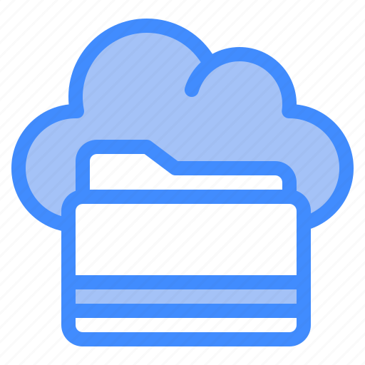 Folder, cloud, survice, networking, information, technology icon - Download on Iconfinder