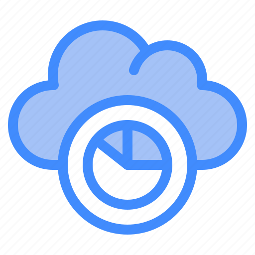 Pie, chart, cloud, survice, networking, information, technology icon - Download on Iconfinder
