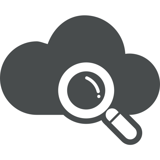 Cloud, cloud computing, explore, find, magnifier, search, seo icon - Free download