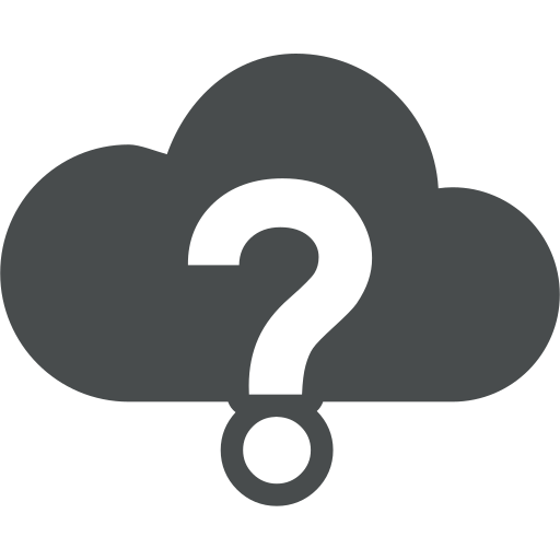 Help Cloud Computing Question Mark Support Cloud Icon