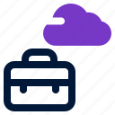 briefcase, web, working, online, internet