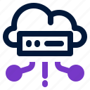 cloud, storage, computing, database, connection