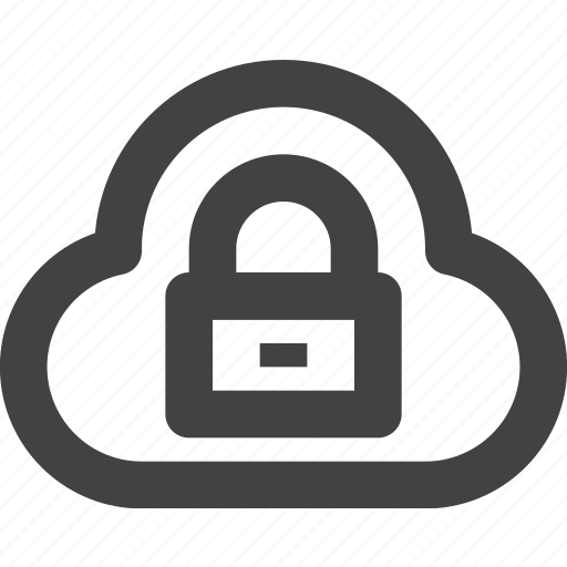 Cdn, cloud, lock, remote icon - Download on Iconfinder
