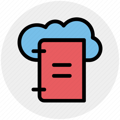 Book, cloud, cloud library, computing, education, knowledge icon - Download on Iconfinder