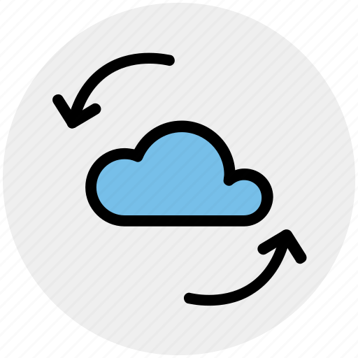 Cloud computing, cloud computing concept, cloud data sync, cloud refresh sign, cloud sync concept icon - Download on Iconfinder