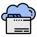 cloud, data, document, library, server, storage