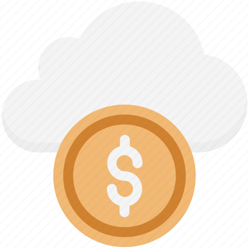 Dollar in cloud, online business, online money, online work, web business icon - Download on Iconfinder