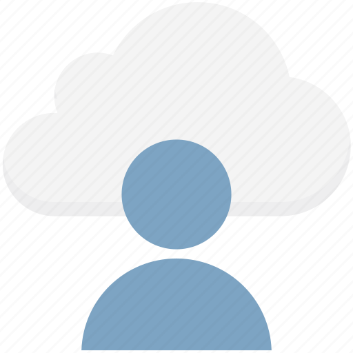 Cloud computing, cloud user, data storage, storage cloud, user avatar icon - Download on Iconfinder