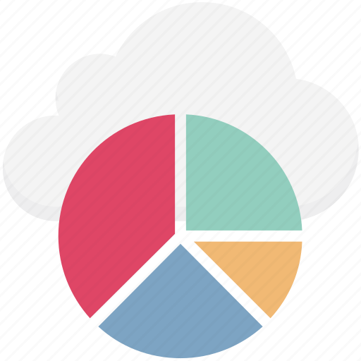 Cloud computing, cloud infographic, infographic library, online graphs, pie chart icon - Download on Iconfinder