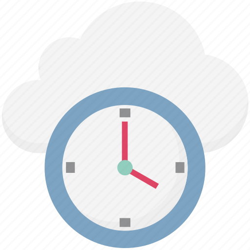 Cloud, cloud clock, cloud computing, history, schedule, timer, watch icon - Download on Iconfinder