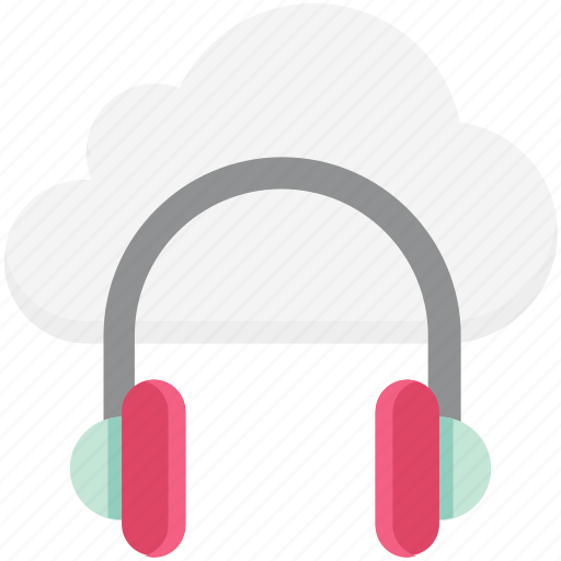 Cloud music, headphone, music file, online media, online multimedia, online music icon - Download on Iconfinder