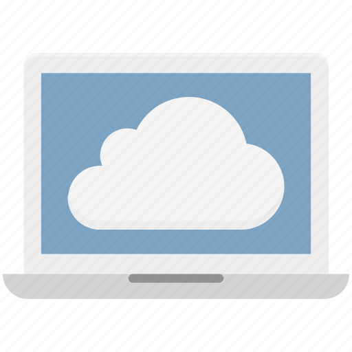 Cloud computing, cloud connection, cloud network, data cloud, laptop icon - Download on Iconfinder