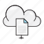 cloud, document, file, network, sharing 