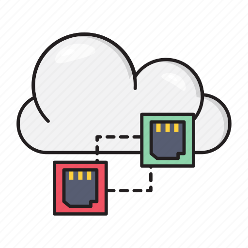 Cloud, connection, ehternet, network, rj45 icon - Download on Iconfinder