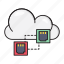 cloud, connection, ehternet, network, rj45 