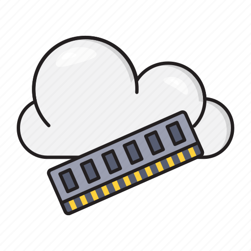 Chip, cloud, computing, memory, ram icon - Download on Iconfinder