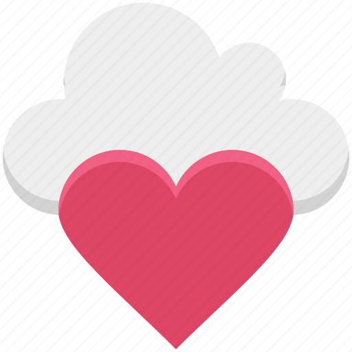 Cloud, cloud computing, heart, love, online dating, online love, online romance icon - Download on Iconfinder