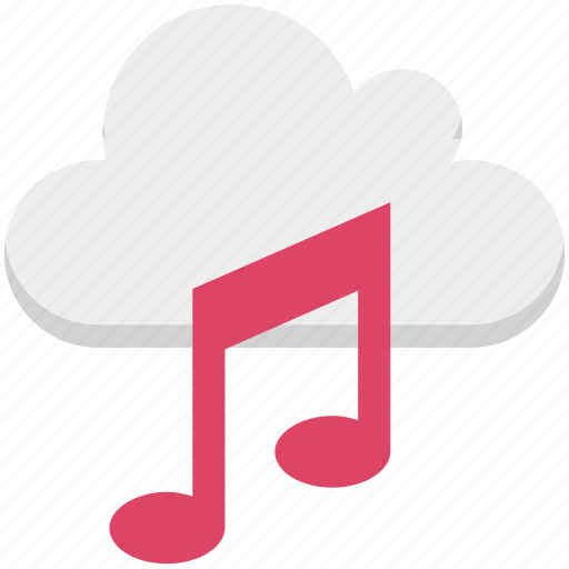 Cloud music, music file, musical note, online media, online multimedia, online music icon - Download on Iconfinder