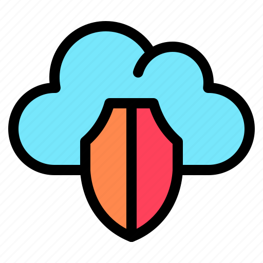 Shield, cloud, survice, networking, information, technology icon - Download on Iconfinder