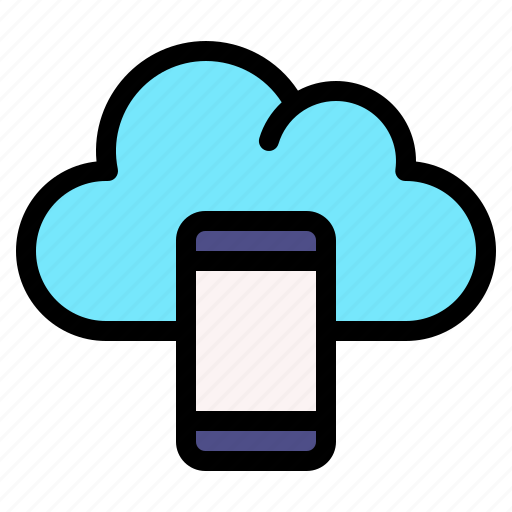 Smartphone, cloud, survice, networking, information, technology icon - Download on Iconfinder