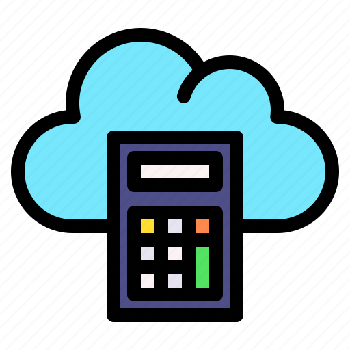 Calculator, cloud, survice, networking, information, technology icon - Download on Iconfinder