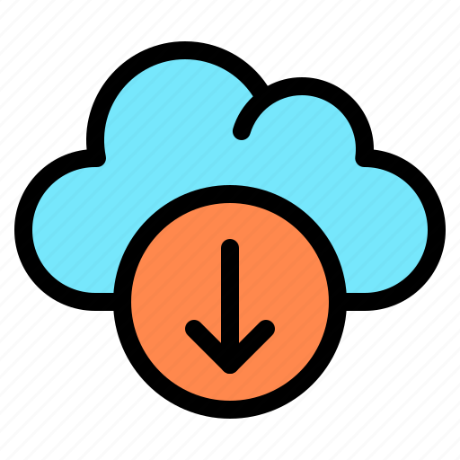 Download, cloud, survice, networking, information, technology icon - Download on Iconfinder