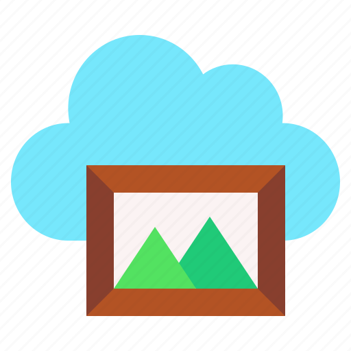 Gallery, cloud, survice, networking, information, technology icon - Download on Iconfinder