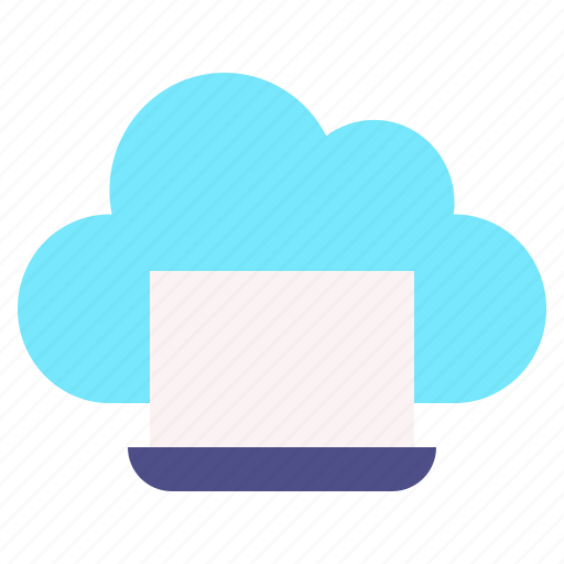 Laptop, cloud, survice, networking, information, technology icon - Download on Iconfinder