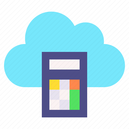 Calculator, cloud, survice, networking, information, technology icon - Download on Iconfinder