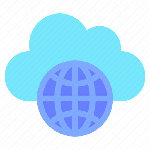 Globe, cloud, survice, networking, information, technology icon - Download on Iconfinder