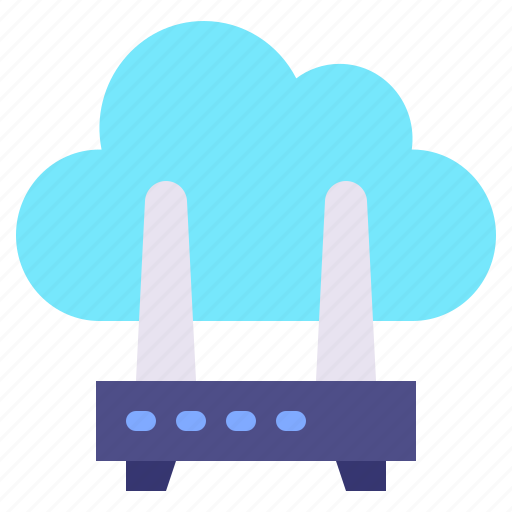 Router, cloud, survice, networking, information, technology icon - Download on Iconfinder