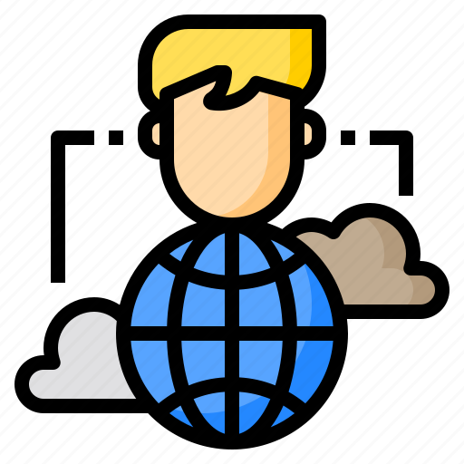Admin, cloud, cloud computing, computing, ineternet, person, system icon - Download on Iconfinder