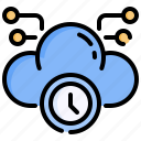 clock, cloud, computing, file, storage, wait, time