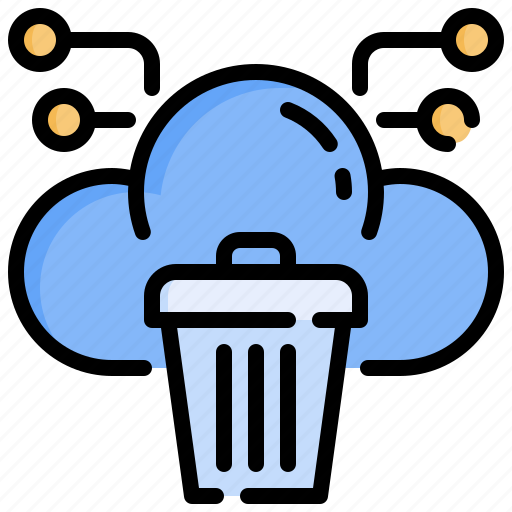 Dustbin, delete, cloud, computing, bucket, ui icon - Download on Iconfinder