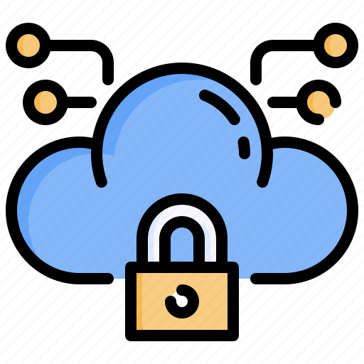 Locked, cloud, computing, padlock, storage, security icon - Download on Iconfinder